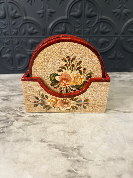 Wood Handpainted Coasters