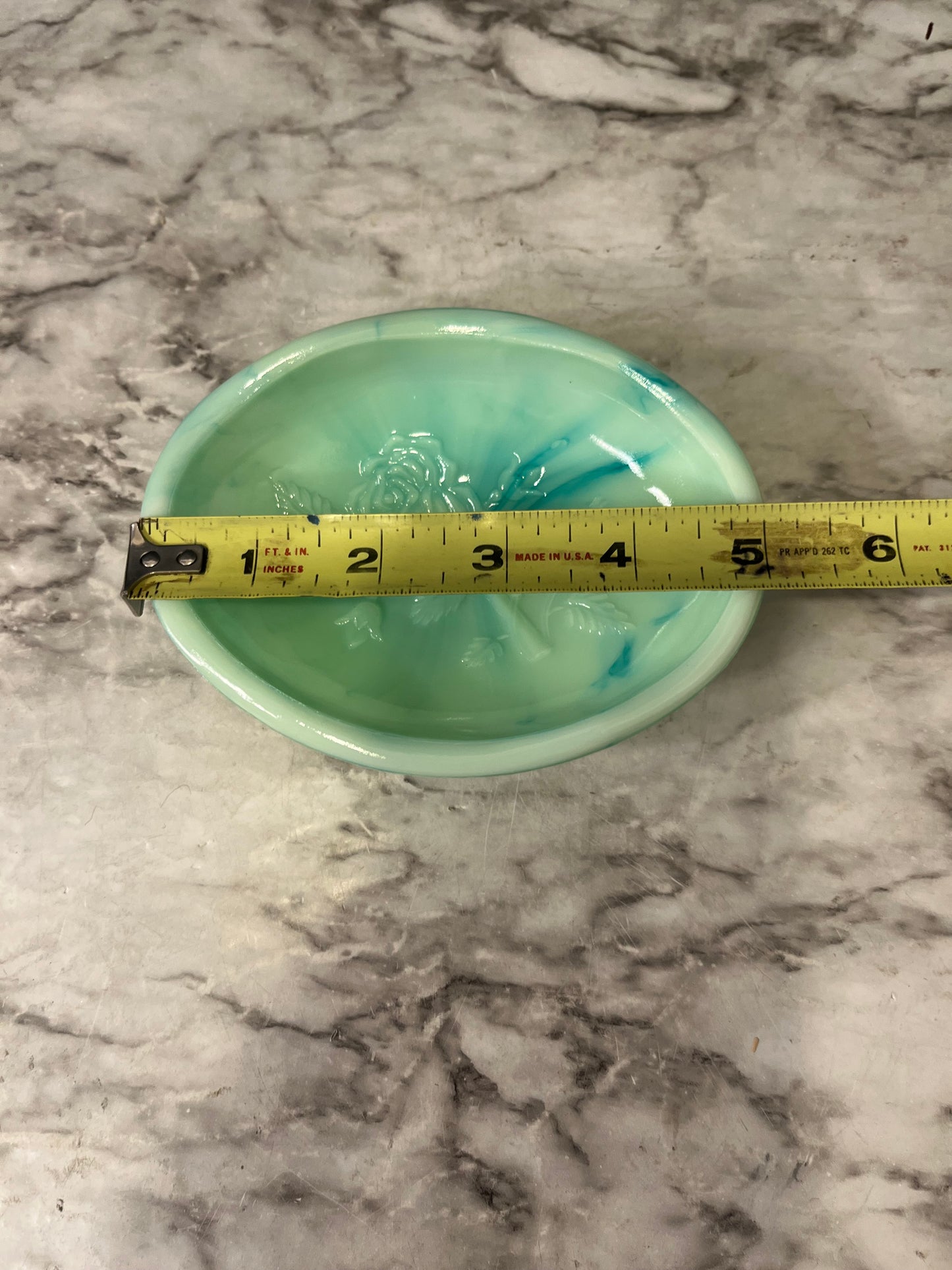 Avon Blue Green Soap Dish