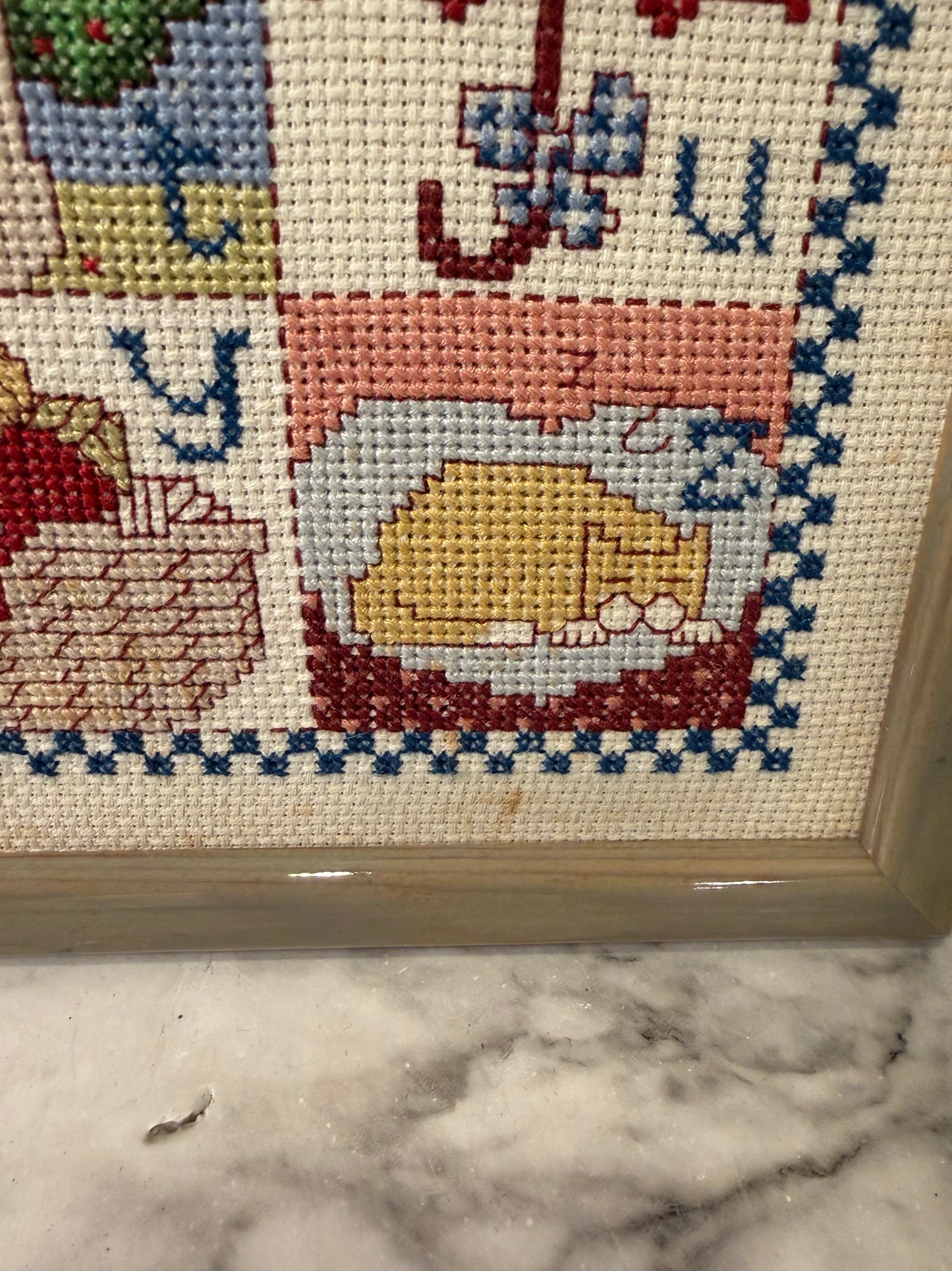 Home Sweet Country Home Cross Stitch Framed