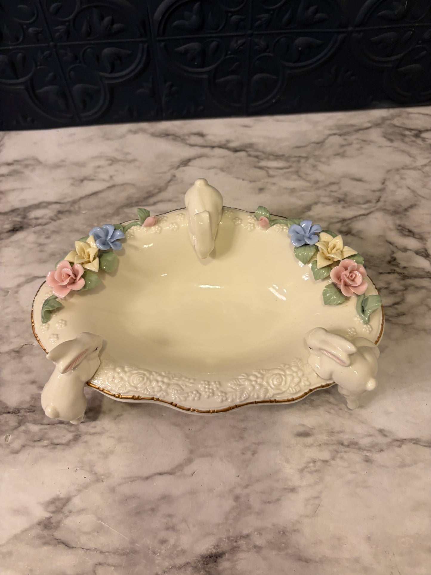 Bunny Porcelain Trinket Dish