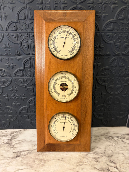 Vintage Verichron 3 in 1 Weather Station