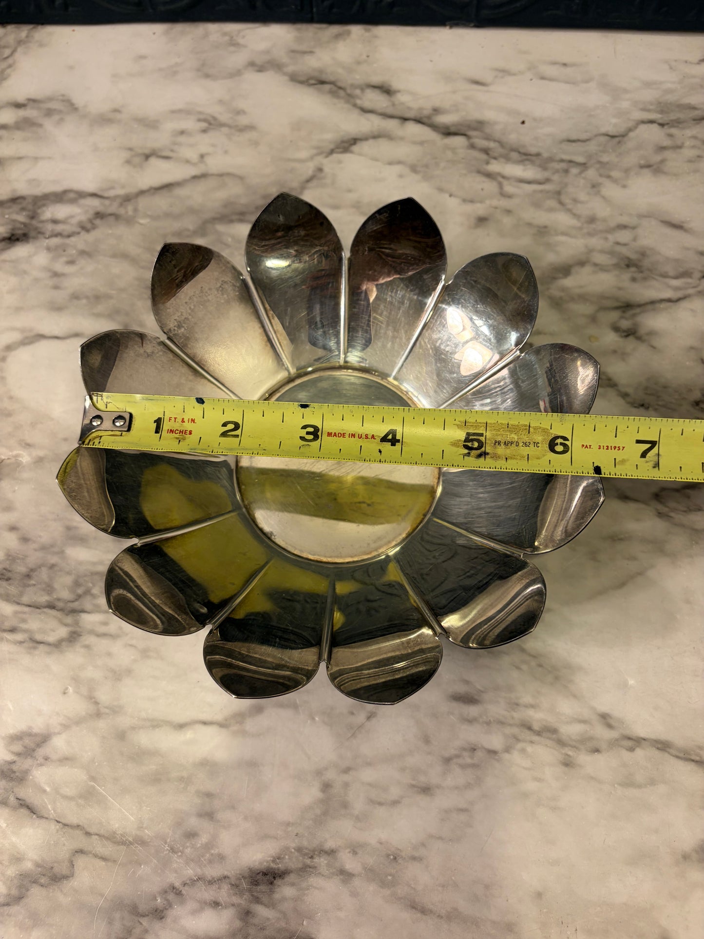 Silver Plated Lotus Dish