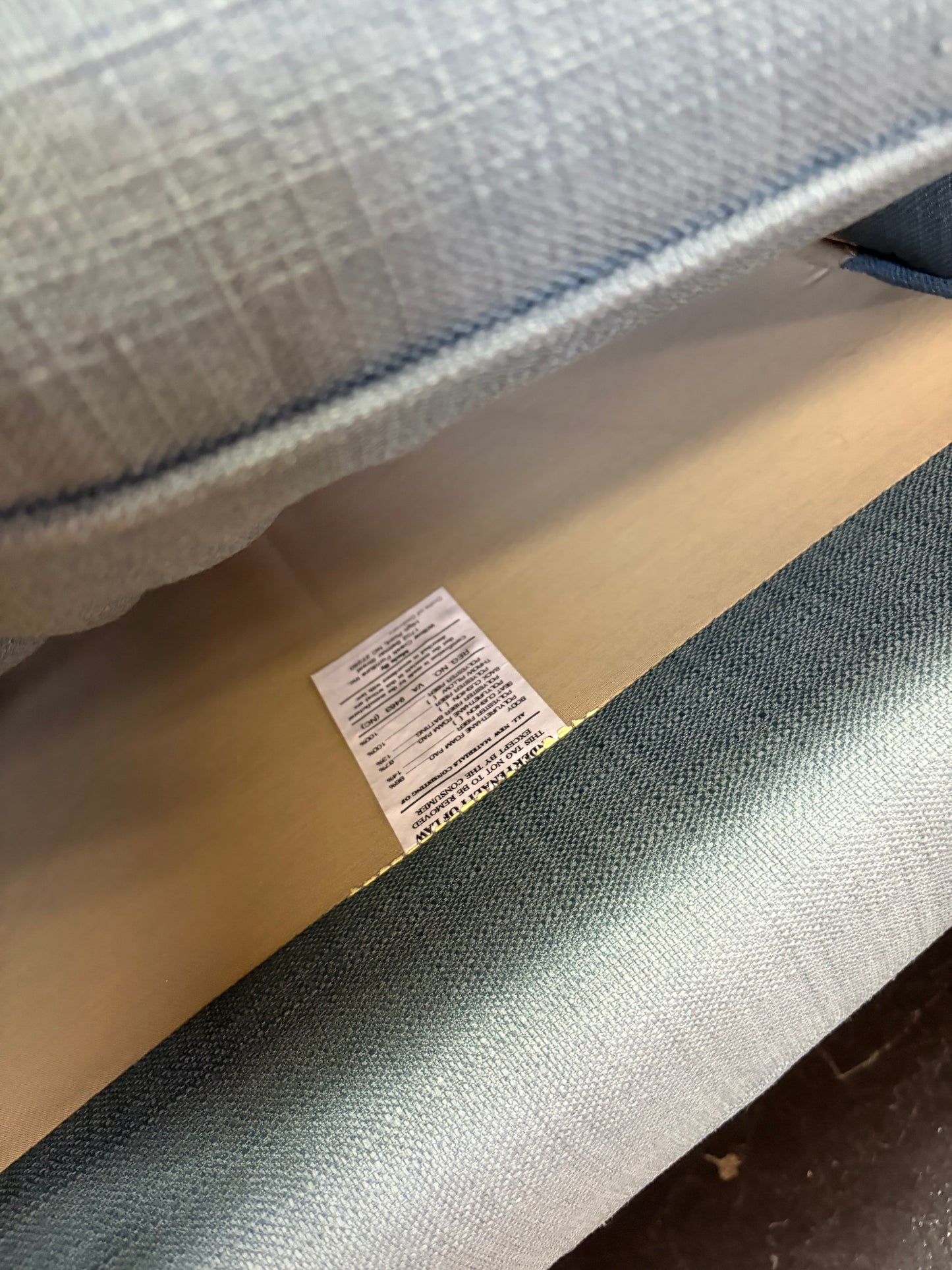 Slate Blue Wingback Chair