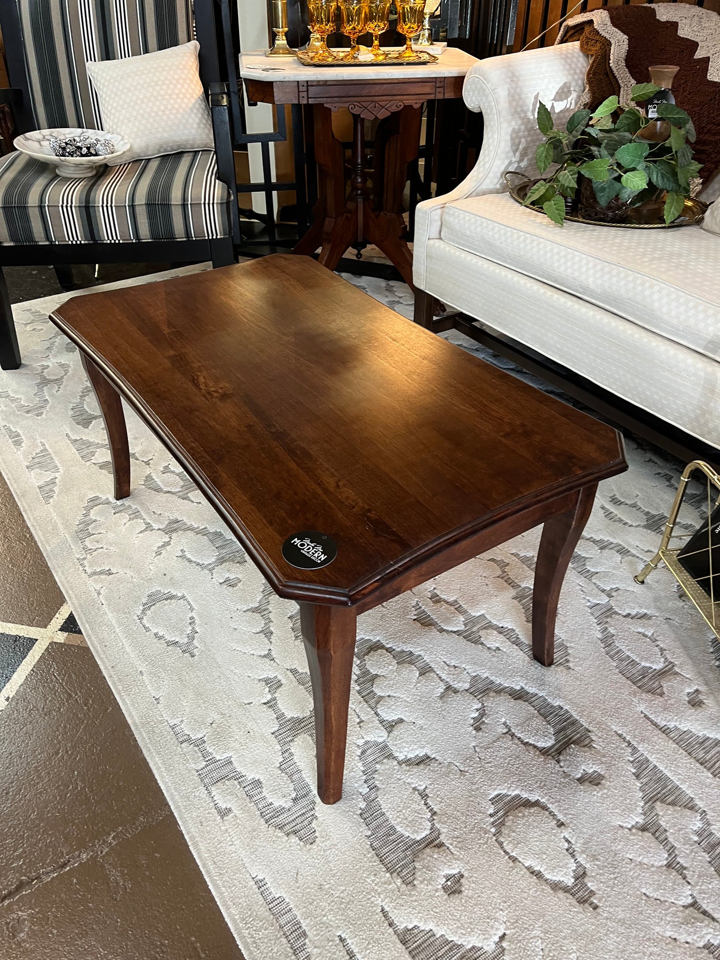 Dark Wood  Rectangle Coffee Table