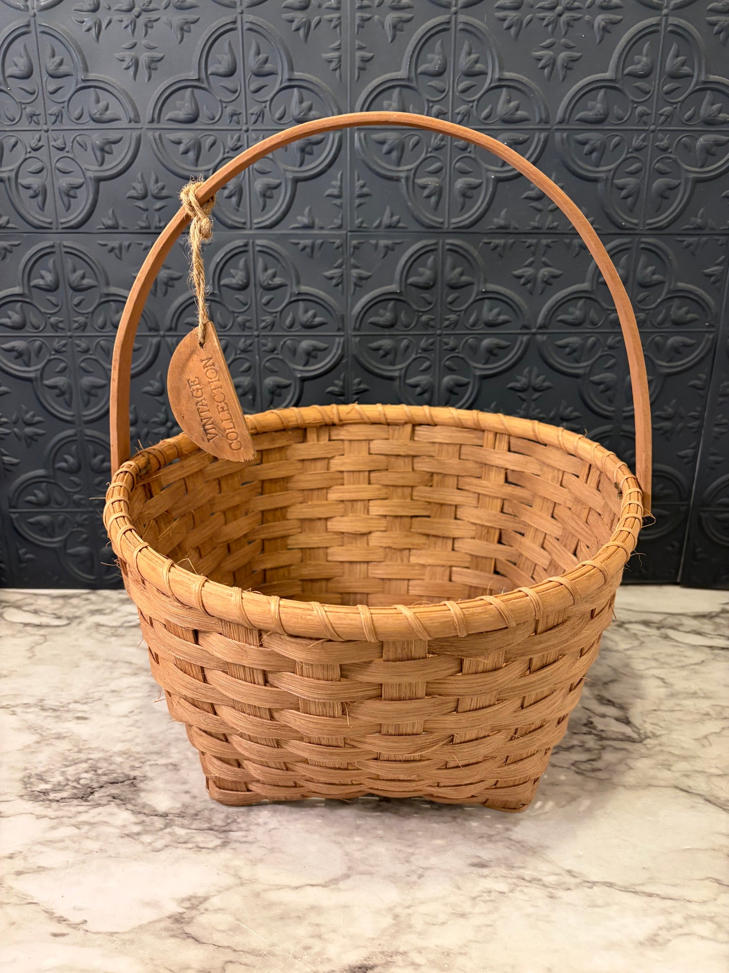 Vintage Collection Handled Basket 14.5"