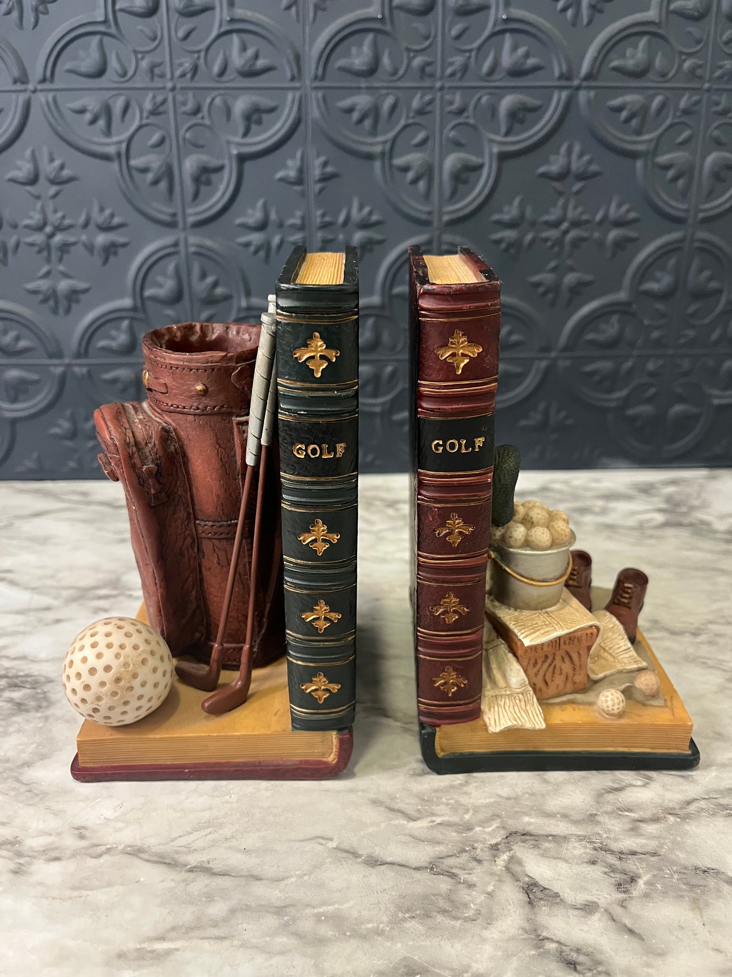 Golf Club Bookends