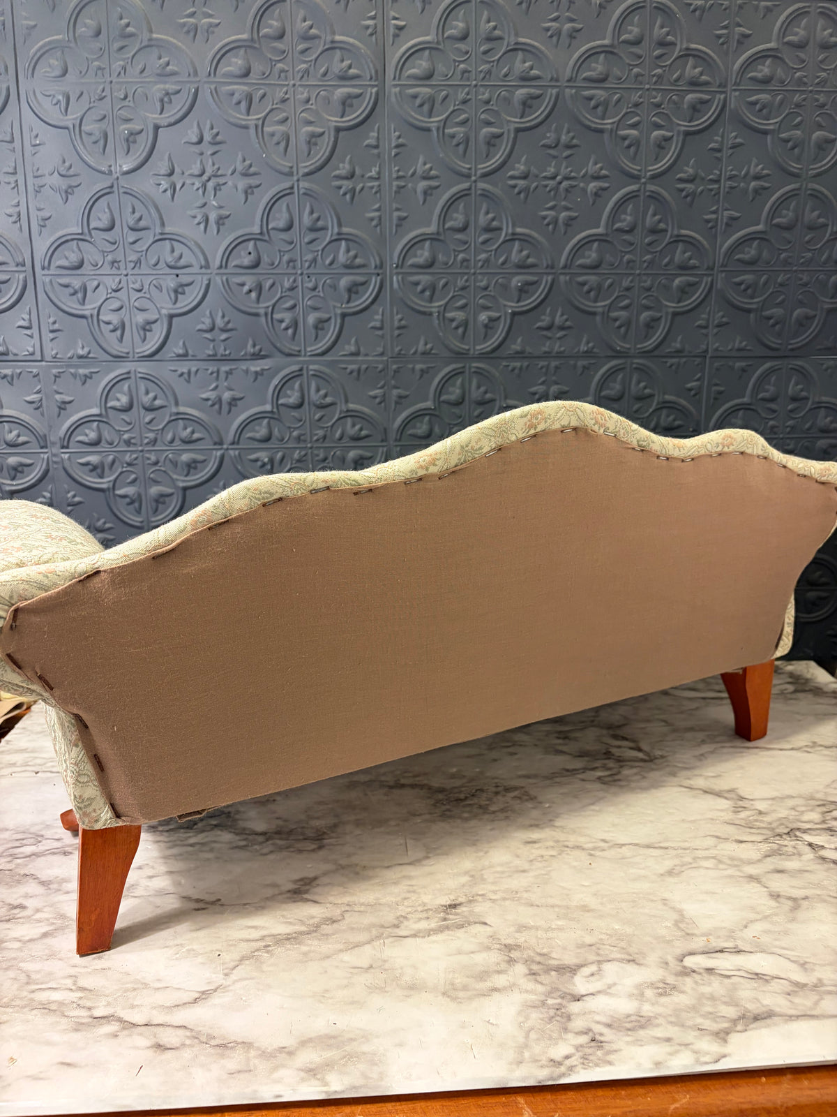 Vintage Doll Cream Floral Sofa