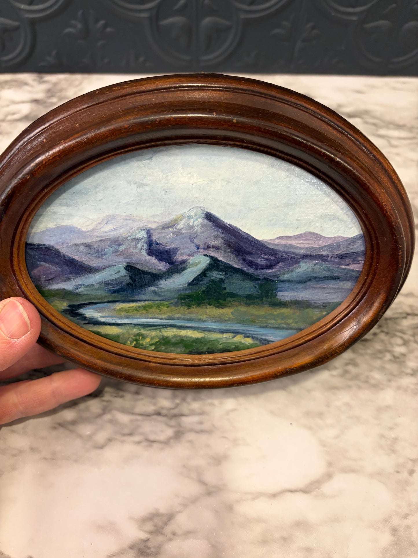 River from the Mountains Original Painting by Jessie