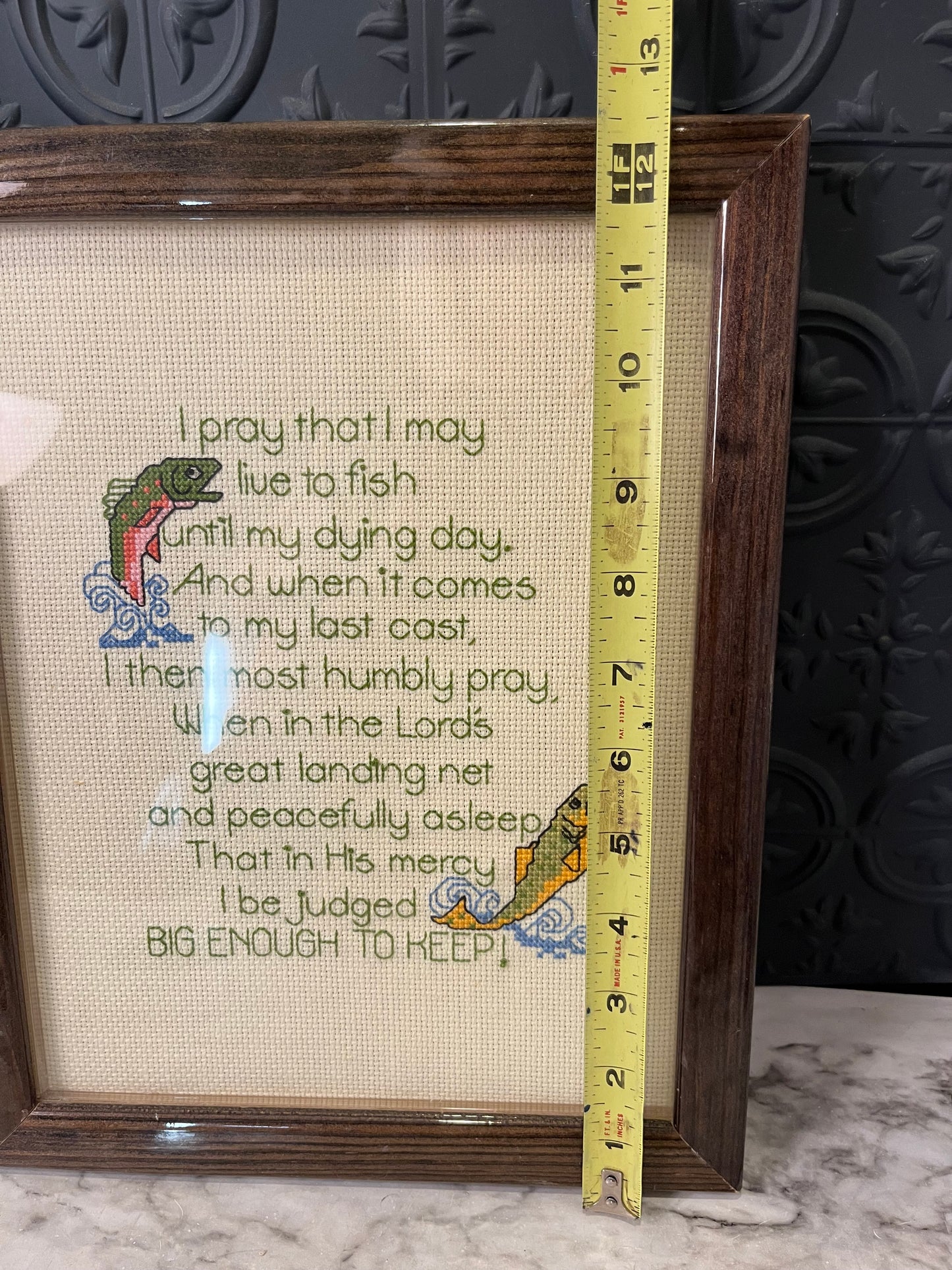 Fishermans Prayer Cross Stitch