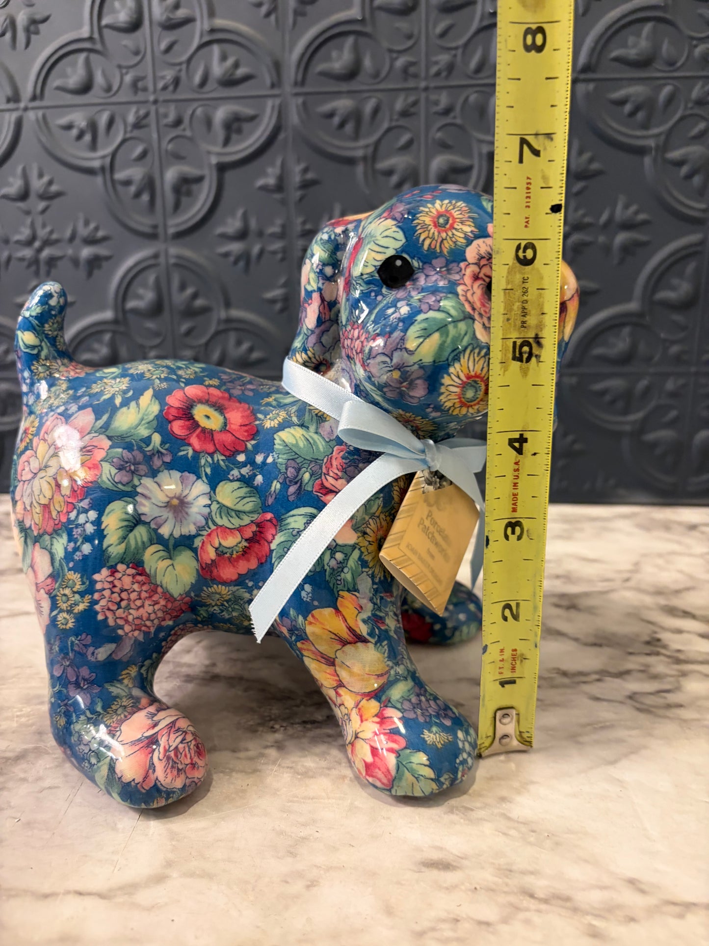 Porcelain Patchwork Dog