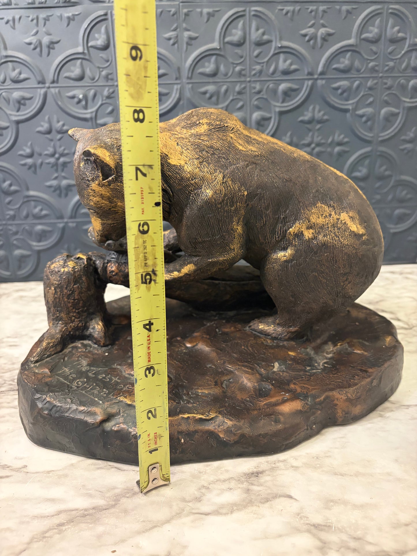 The Last of the Grizzly Sculpture by Forest Bales