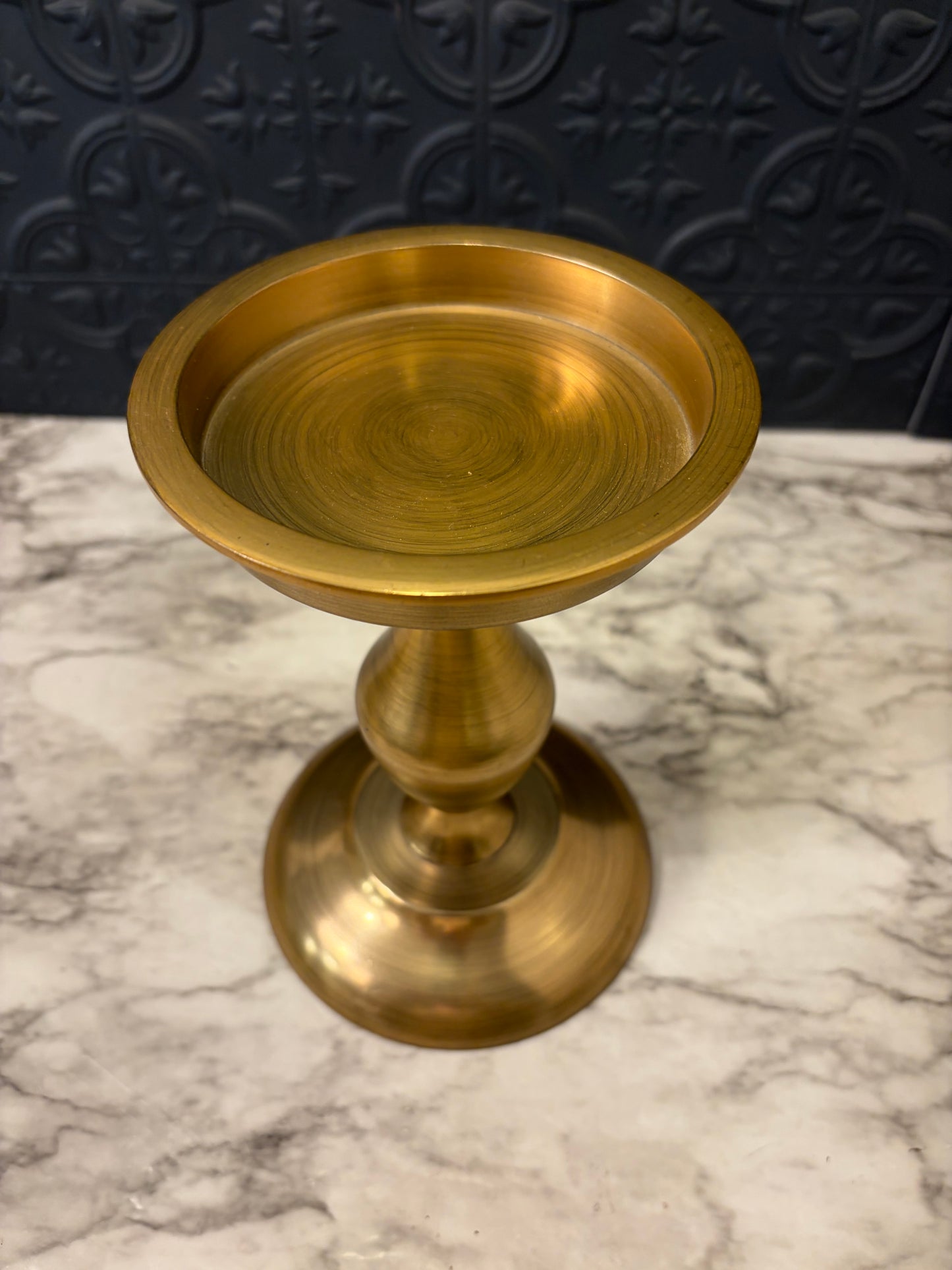 Pottery Barn Brass Pedestal Candle/Plant Holder