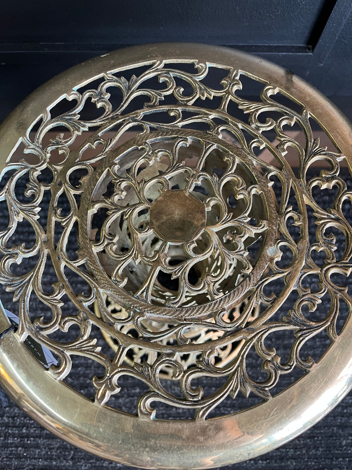 Hollywood Regency Brass Table/plant stand