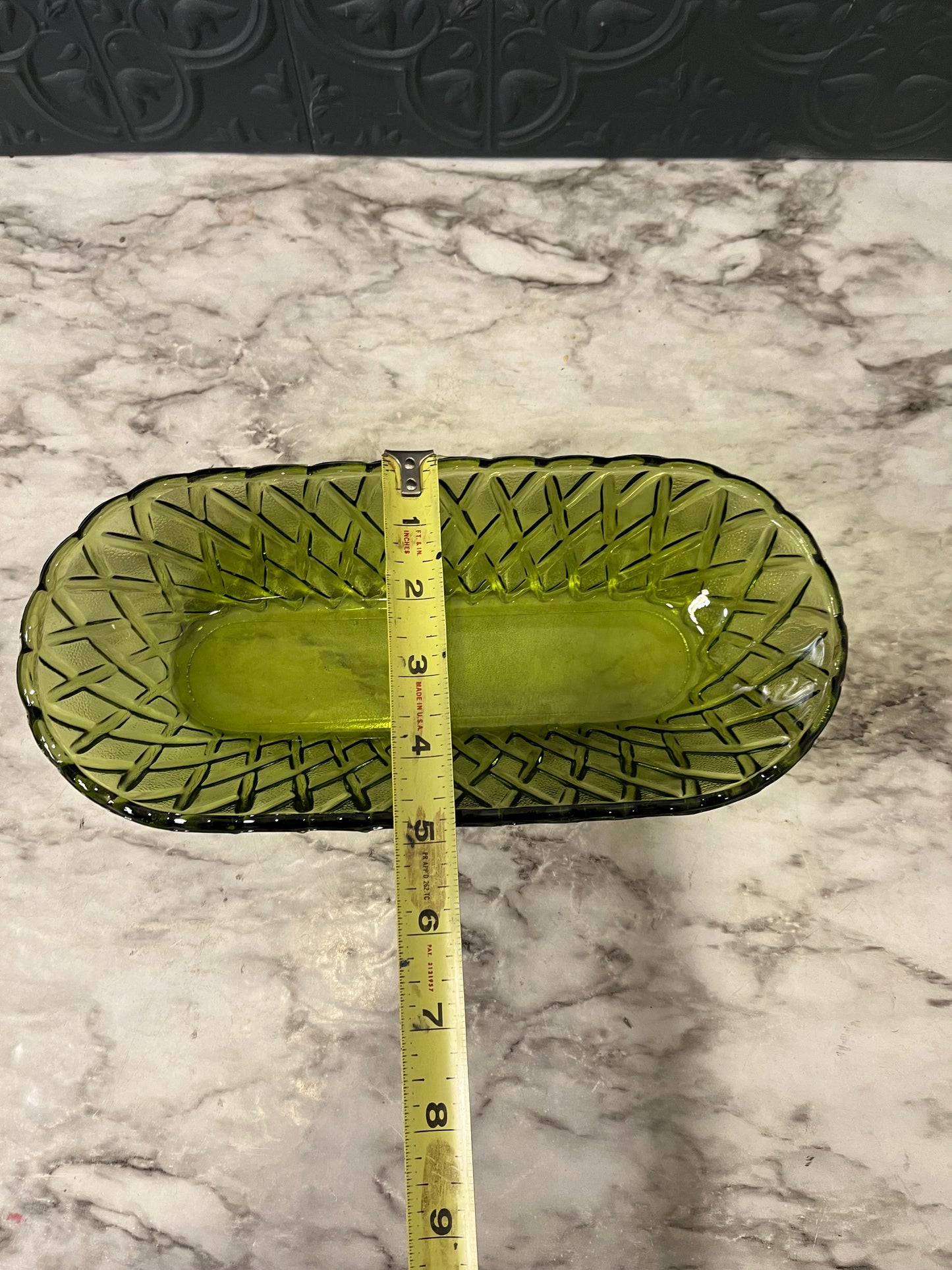 Indiana Glass Green Glass Dish