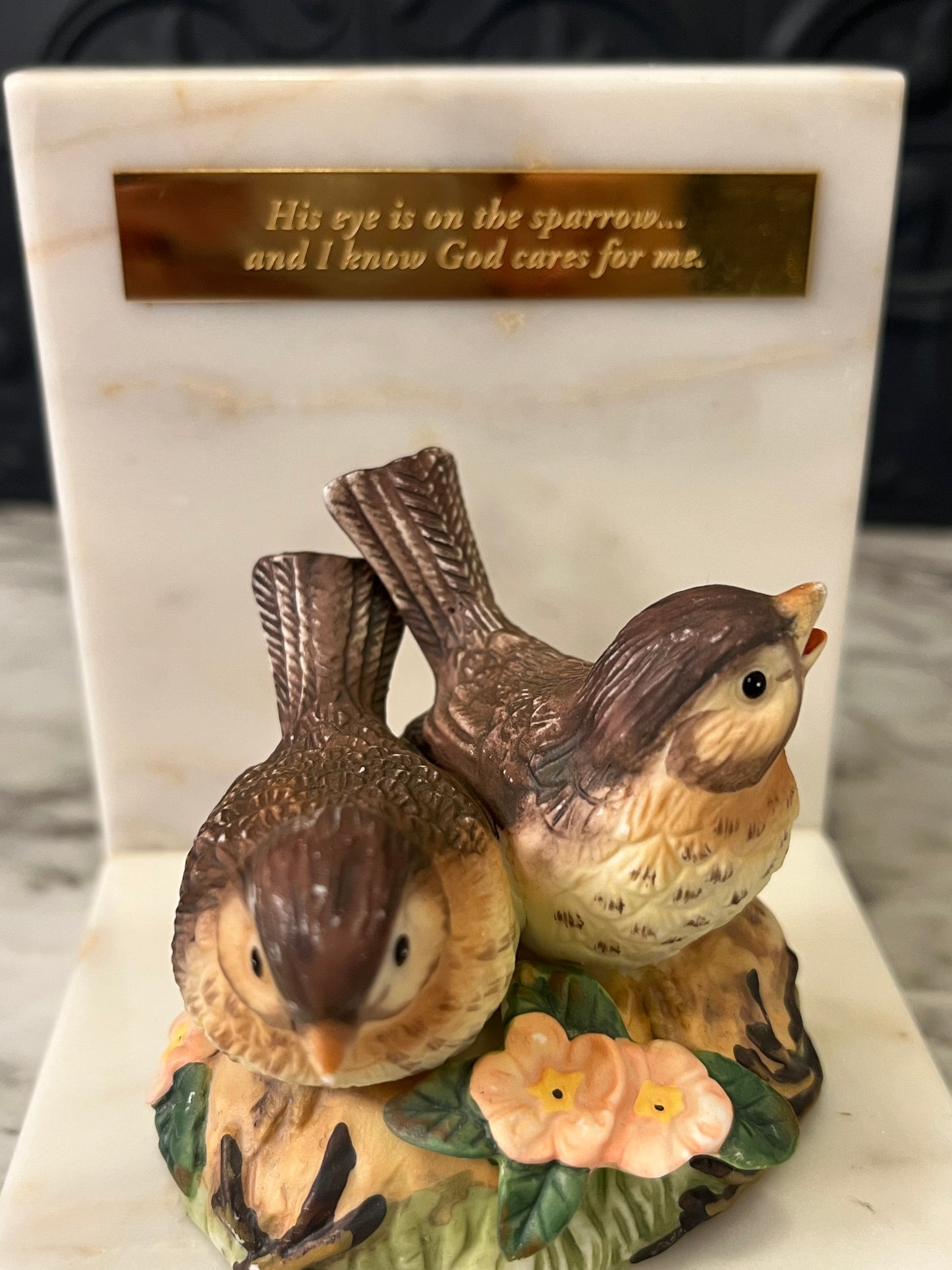 Sparrow Club 1995 Marble Bookends