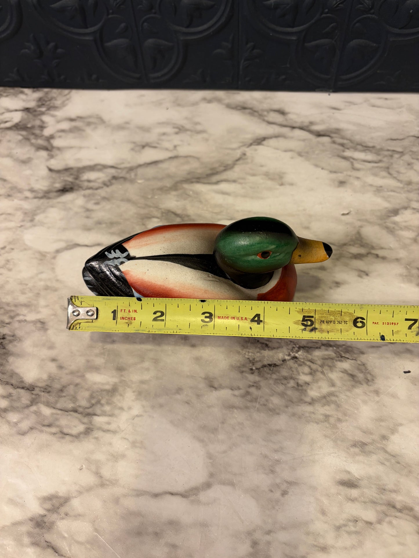 Small Ceramic Mallard with Felt Base