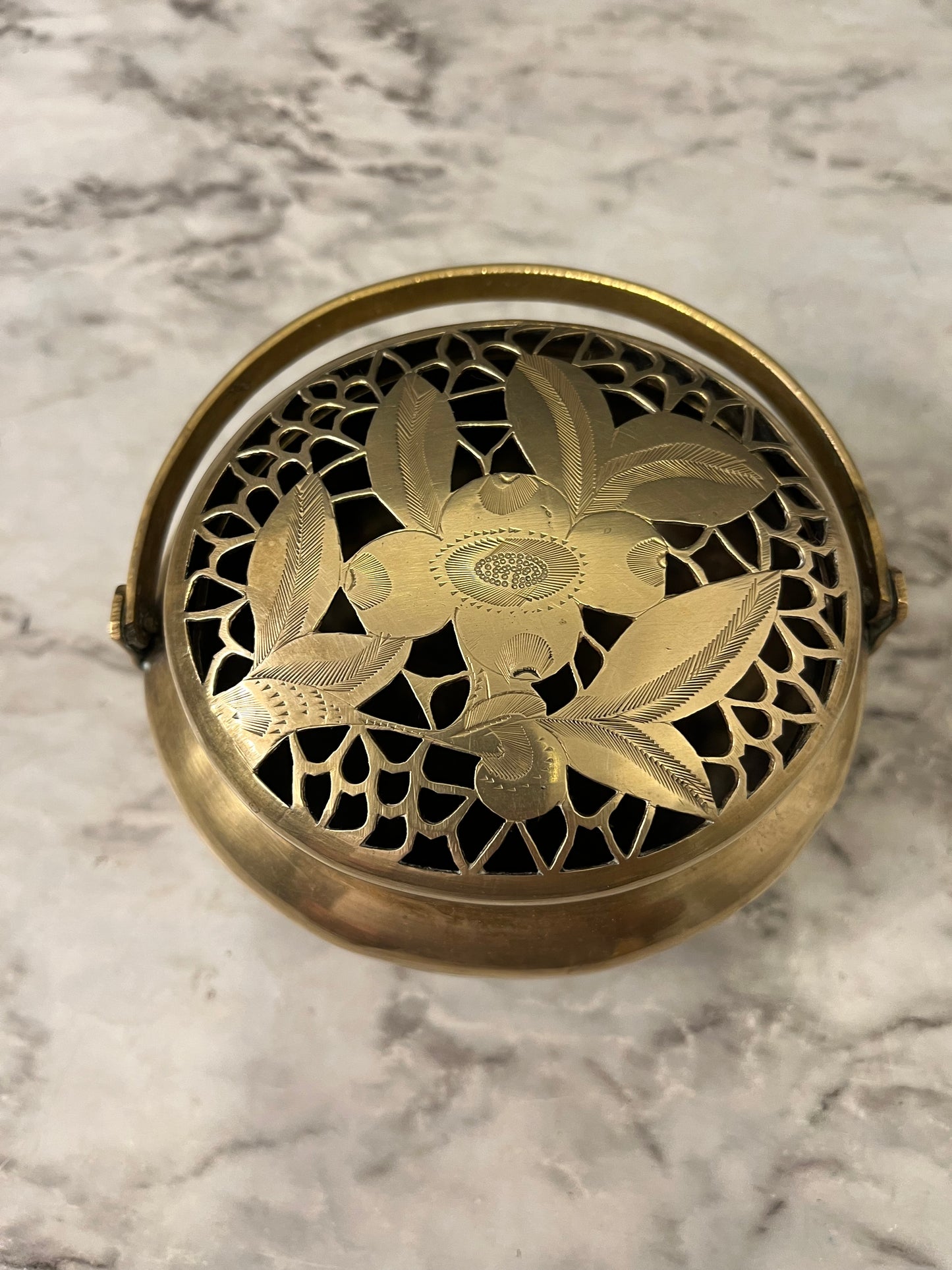 Antique Brass Chinese Hand Warmer