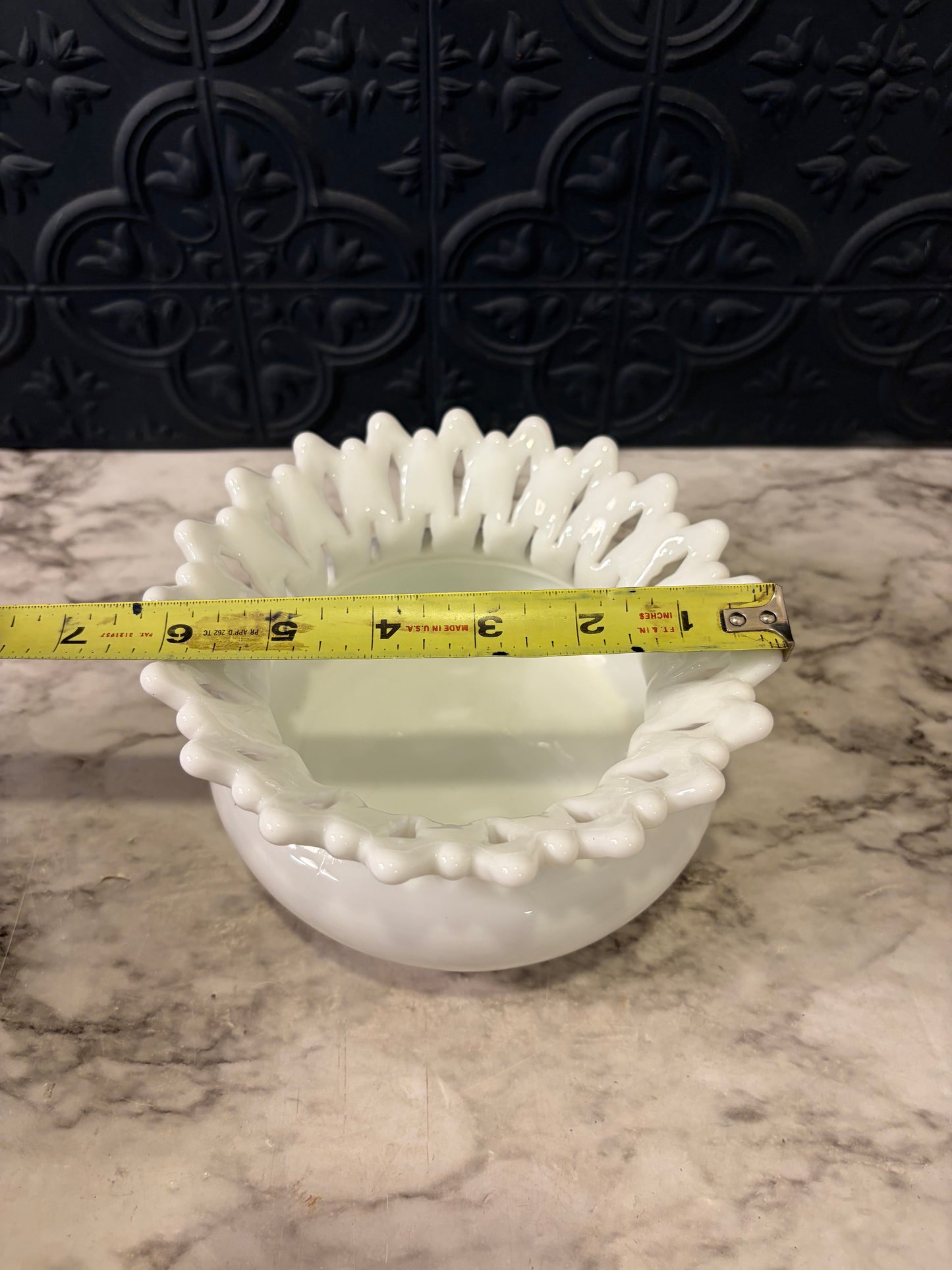 Westmorland Milk Glass Doric Vase