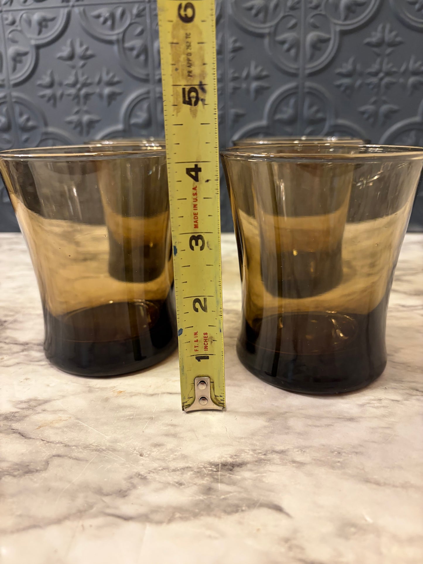 Anchor Hocking Linden Smoke Set of 4 Tumblers