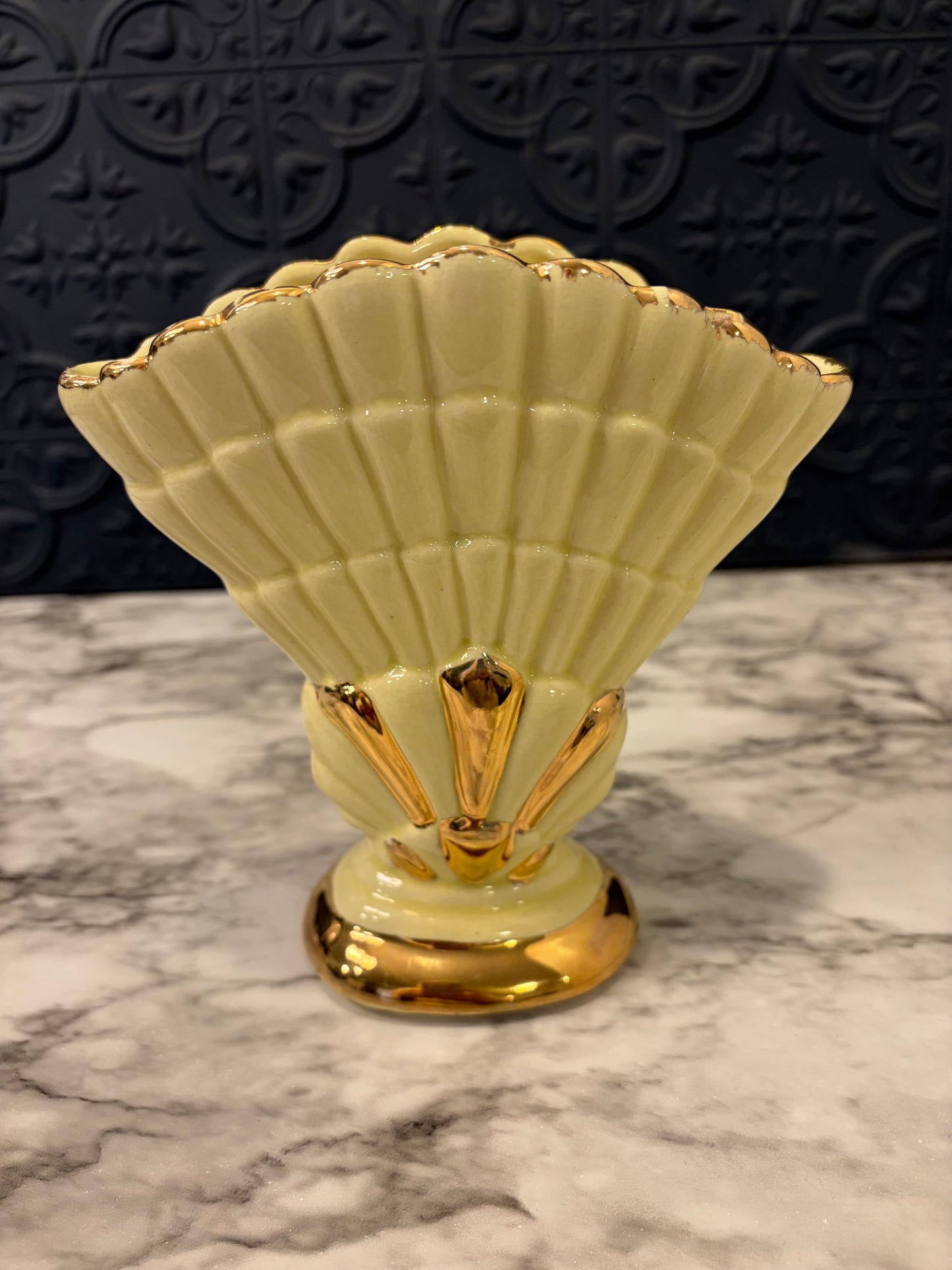 Yellow and Gold Vantage Vase