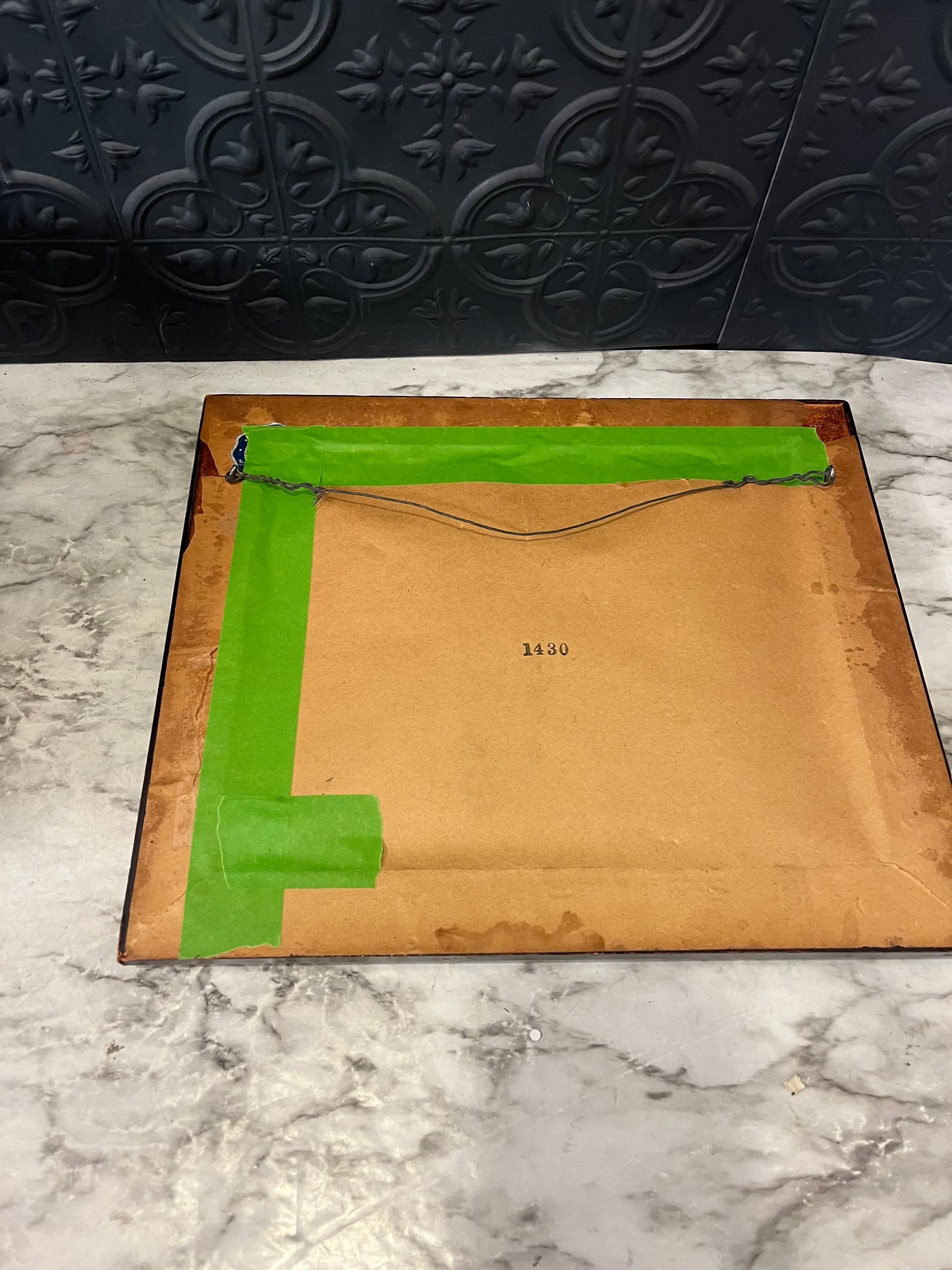 Currier and Ives Lithograph The River Side Framed