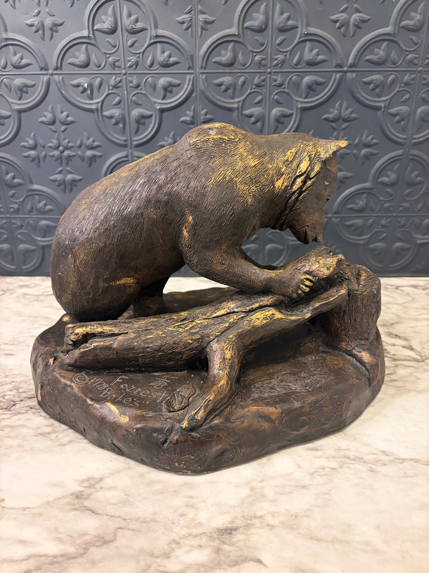 The Last of the Grizzly Sculpture by Forest Bales