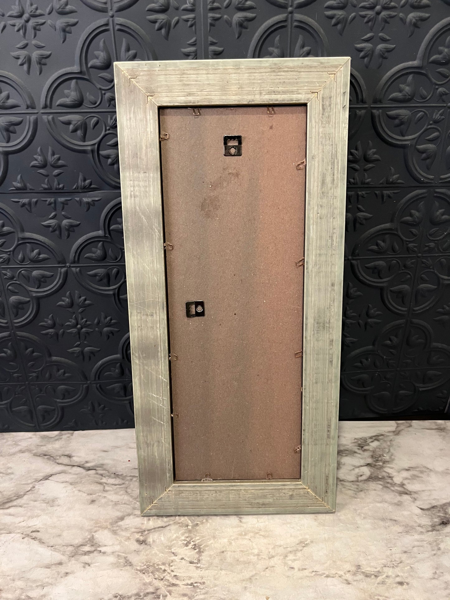 16.5" Grey and Black Rectangle Mirror