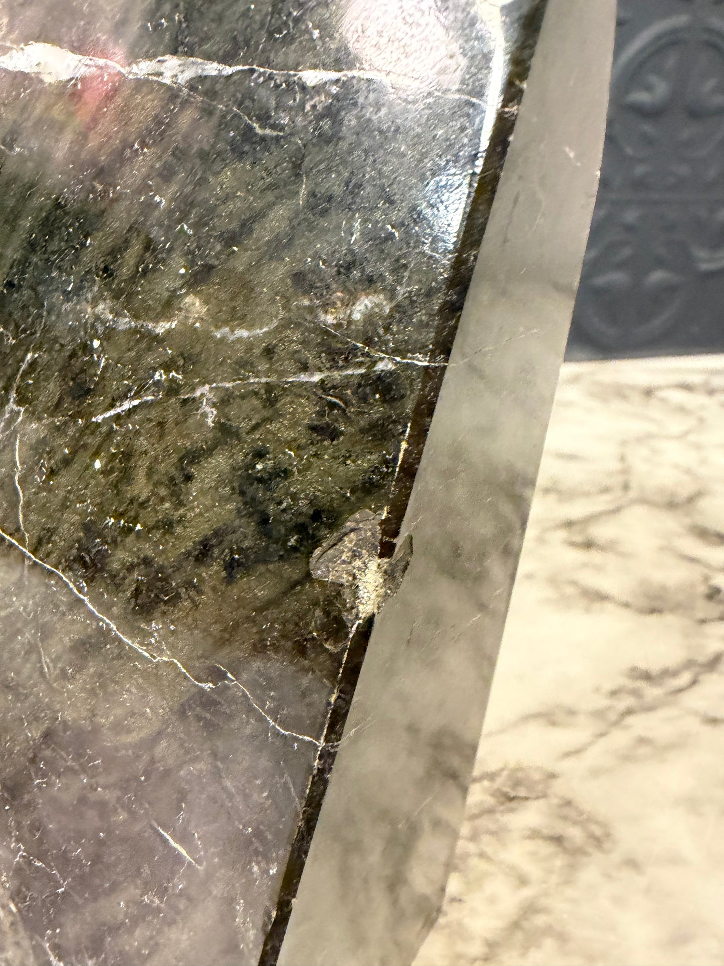 Black Marble Bookend Only one