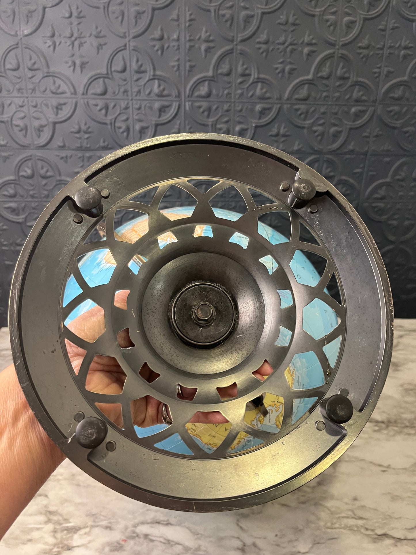 George Cram 12" Globe with Metal Base