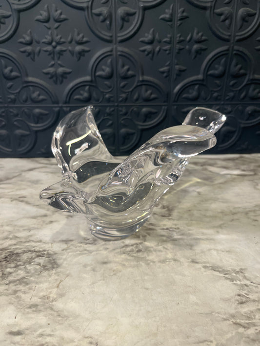 Vitage Princess House Crystal Dove dish