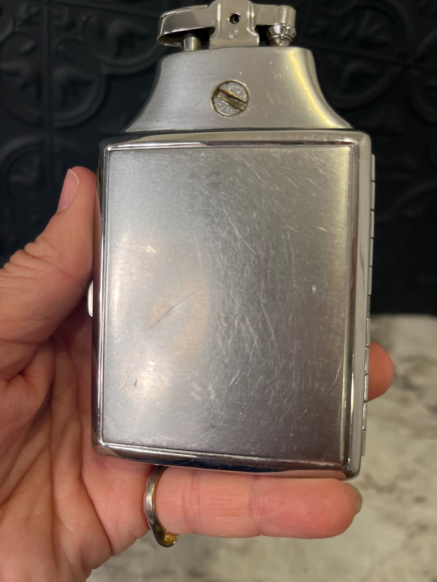 Ronson Lighter and Cigarette Case