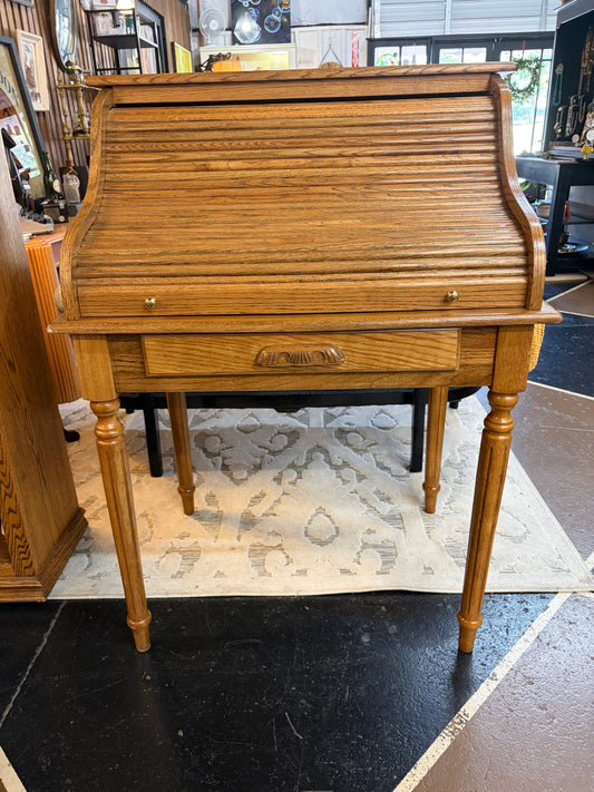 Oak Roll Top Desk