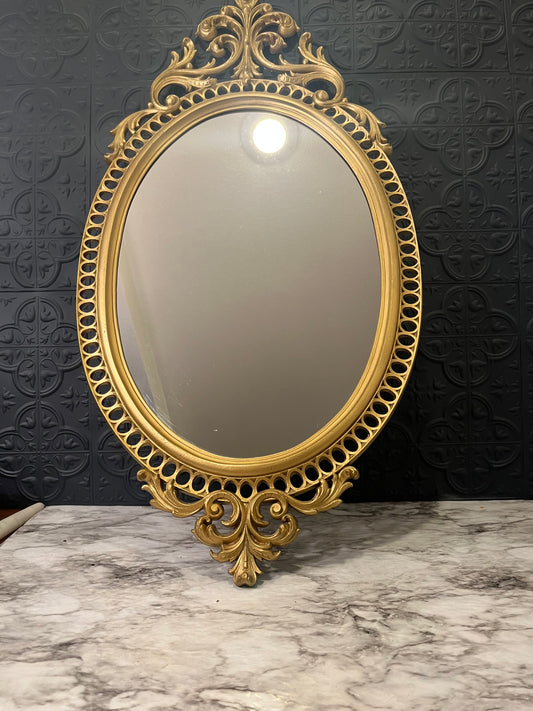 Burwood Gold Oval Mirror