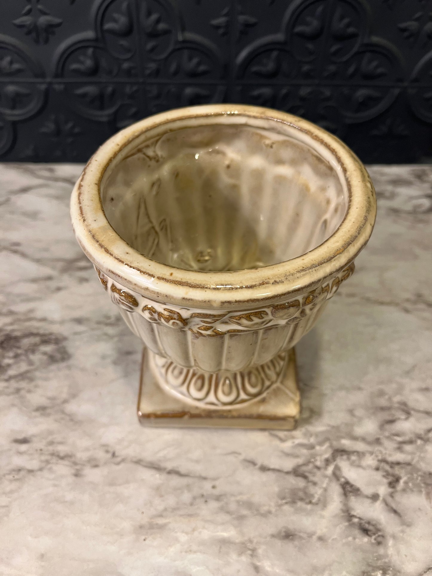 Small Cream Urn Planter