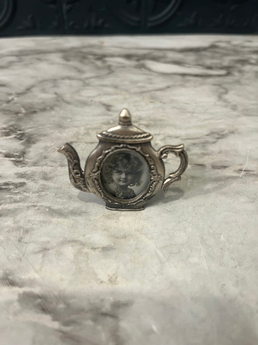 Mini Pewter Teapot frame
