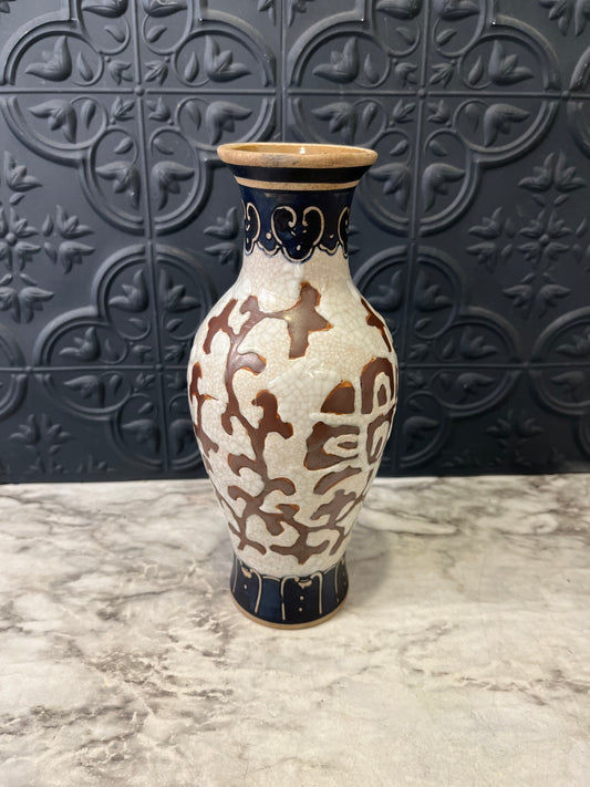 Chinese hand Glazed Stoneware Vase