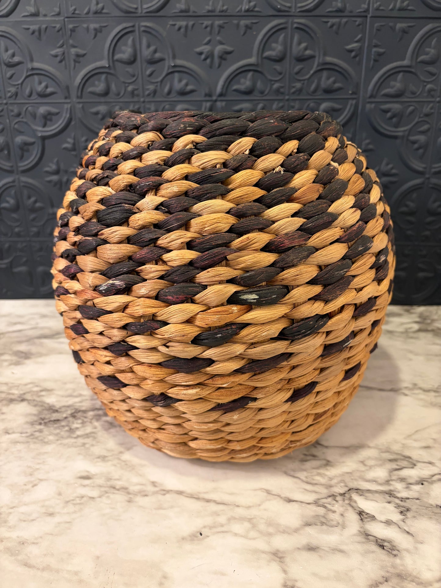 Woven Seagrass Round Basket