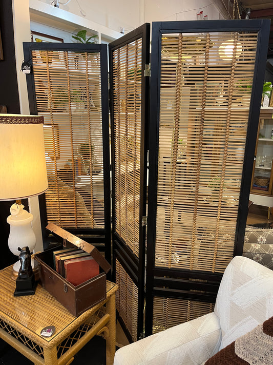 Bamboo Screen with Black Trim