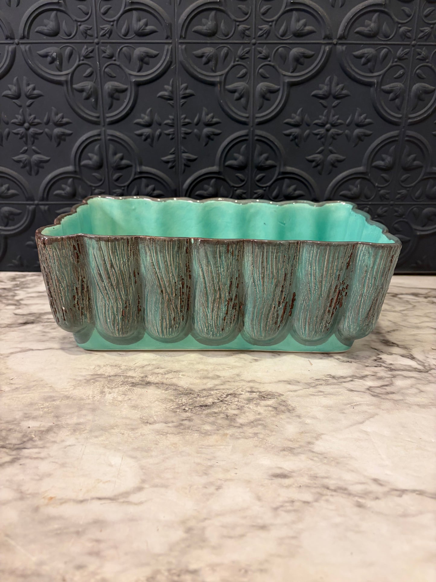 Mid Century Aborn California Turquoise Pot