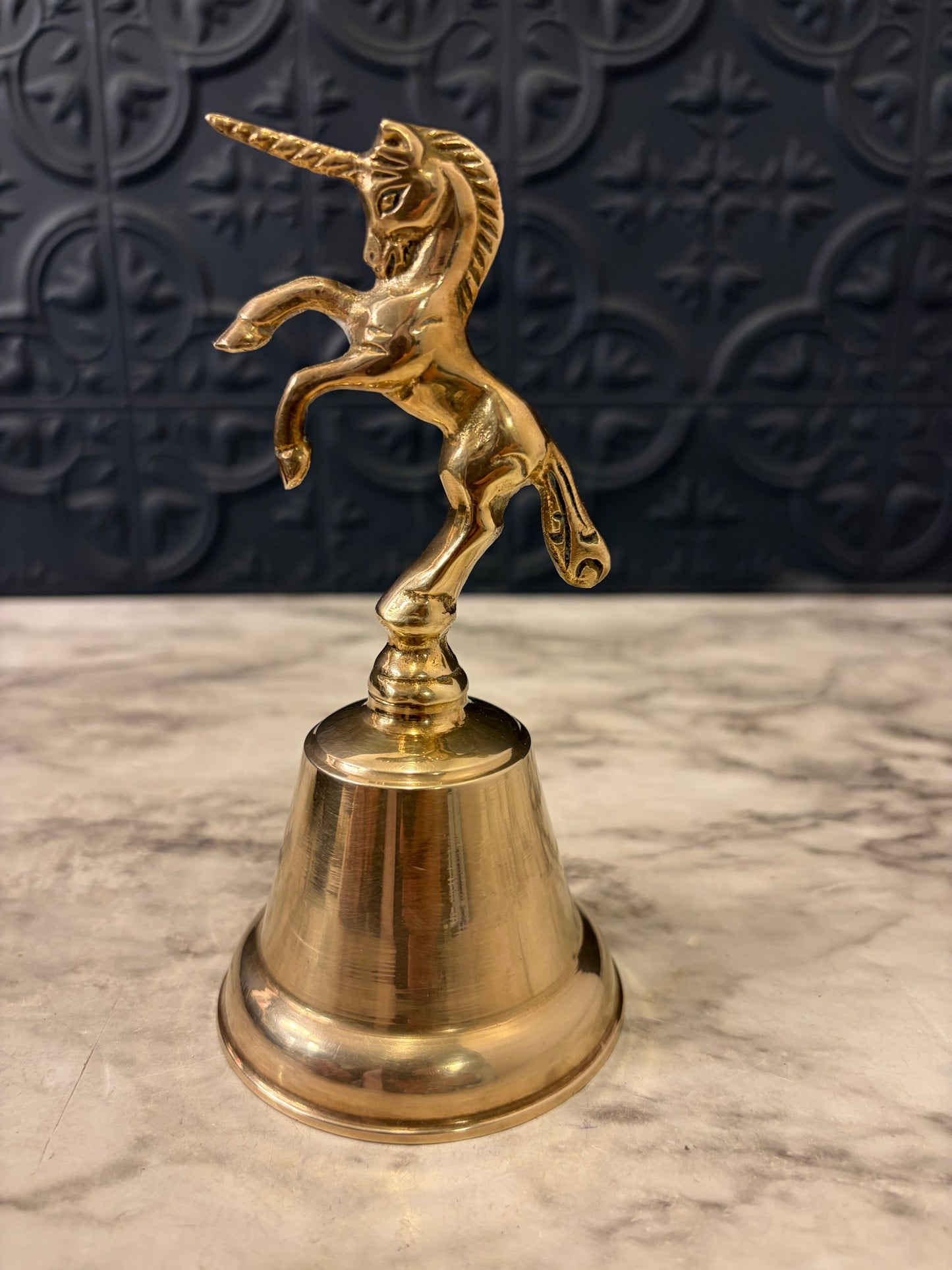Goldtone Unicorn Bell