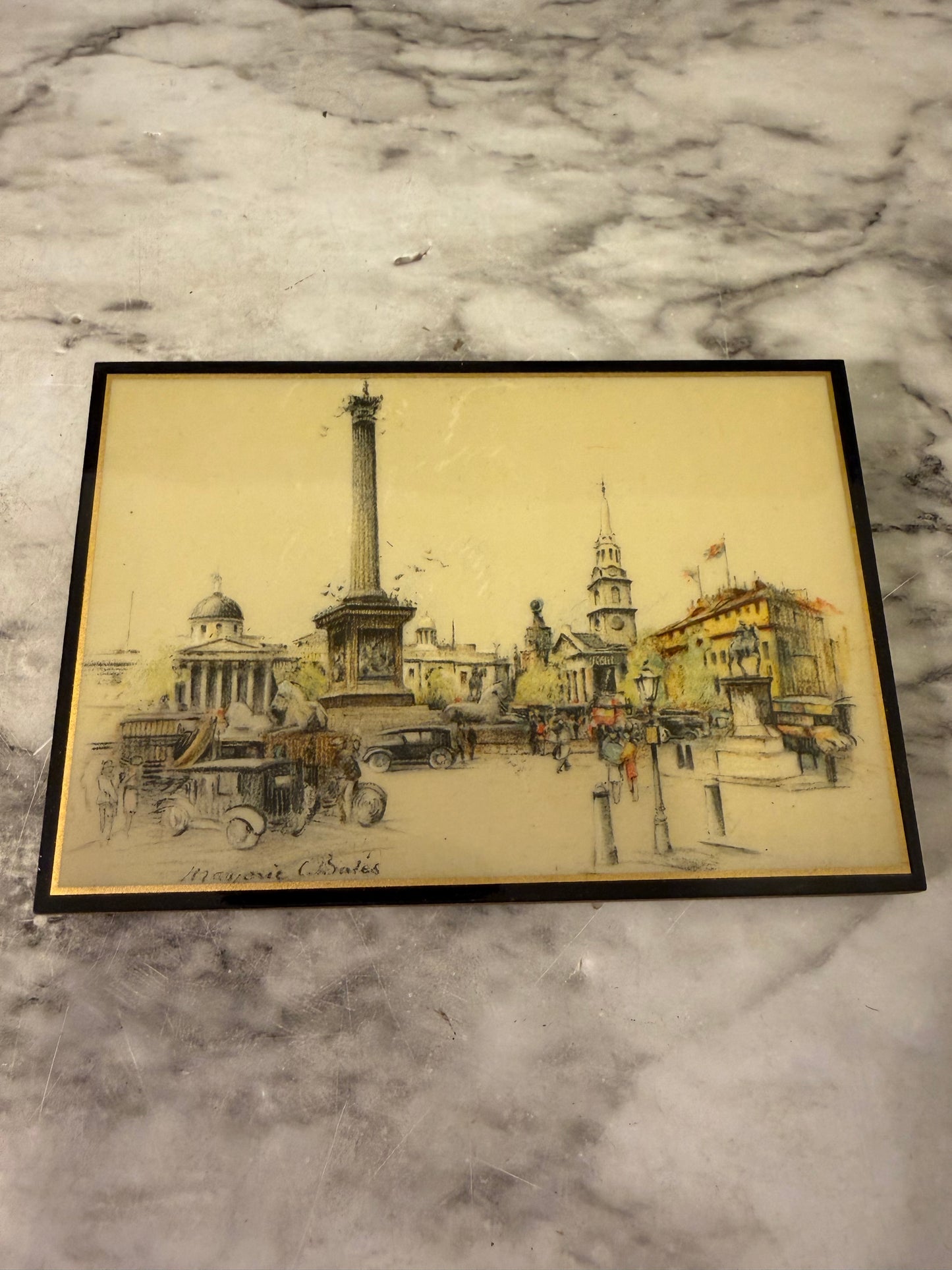 Laminated Picture of Trafalga Square