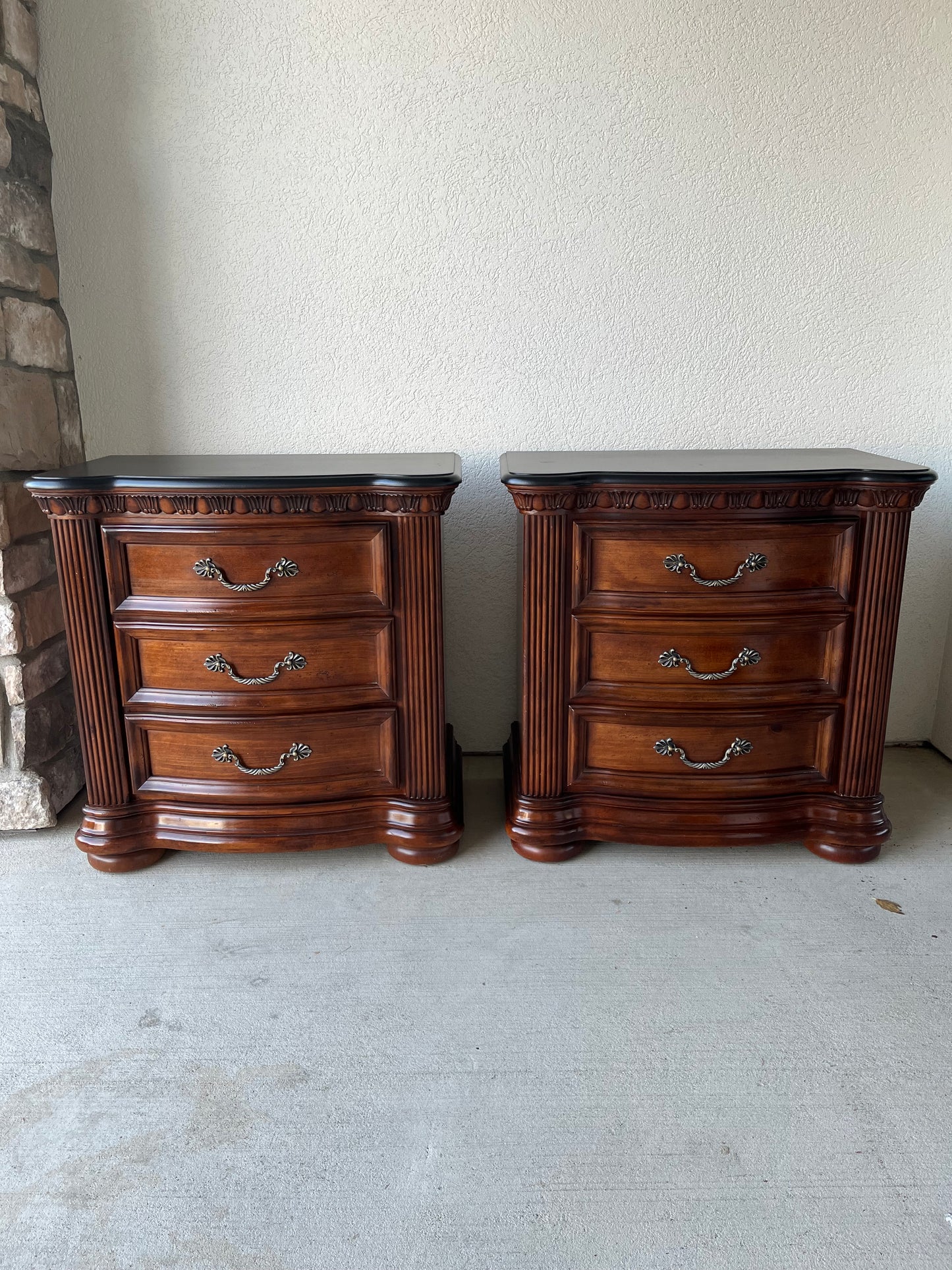 Wynwood Large nightstand with black top- each