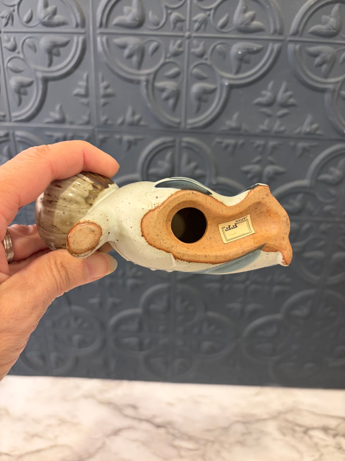 Fitz and Floyd Stoneware Boy Missing Balloon