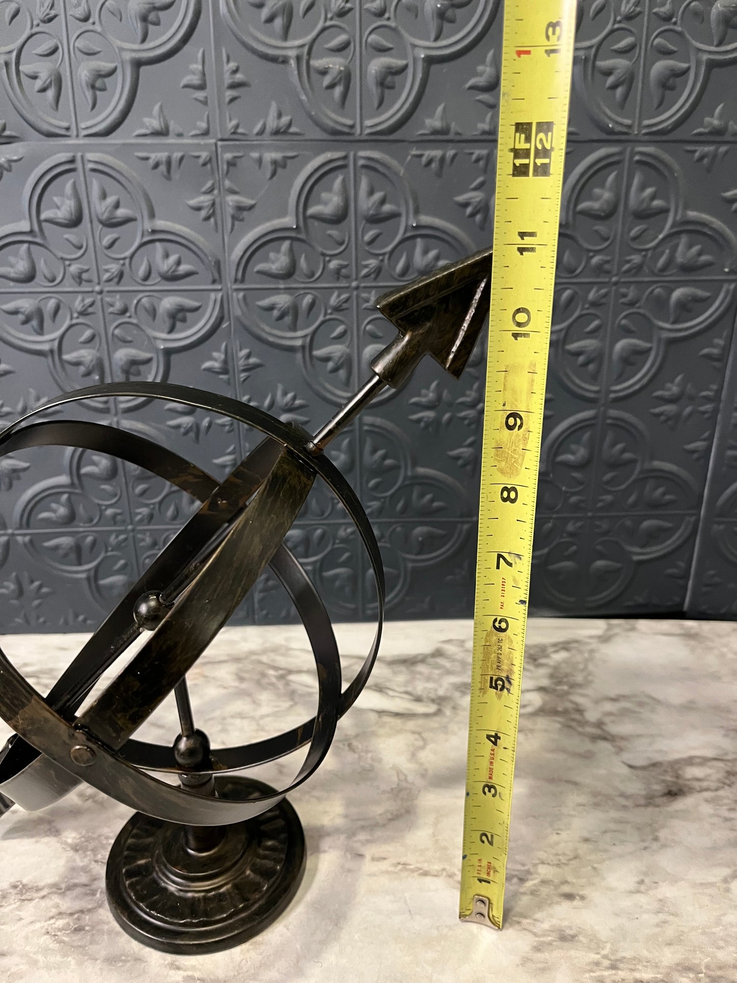 Black Metal Armillary Sphere