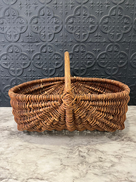 Antique French Egg Basket