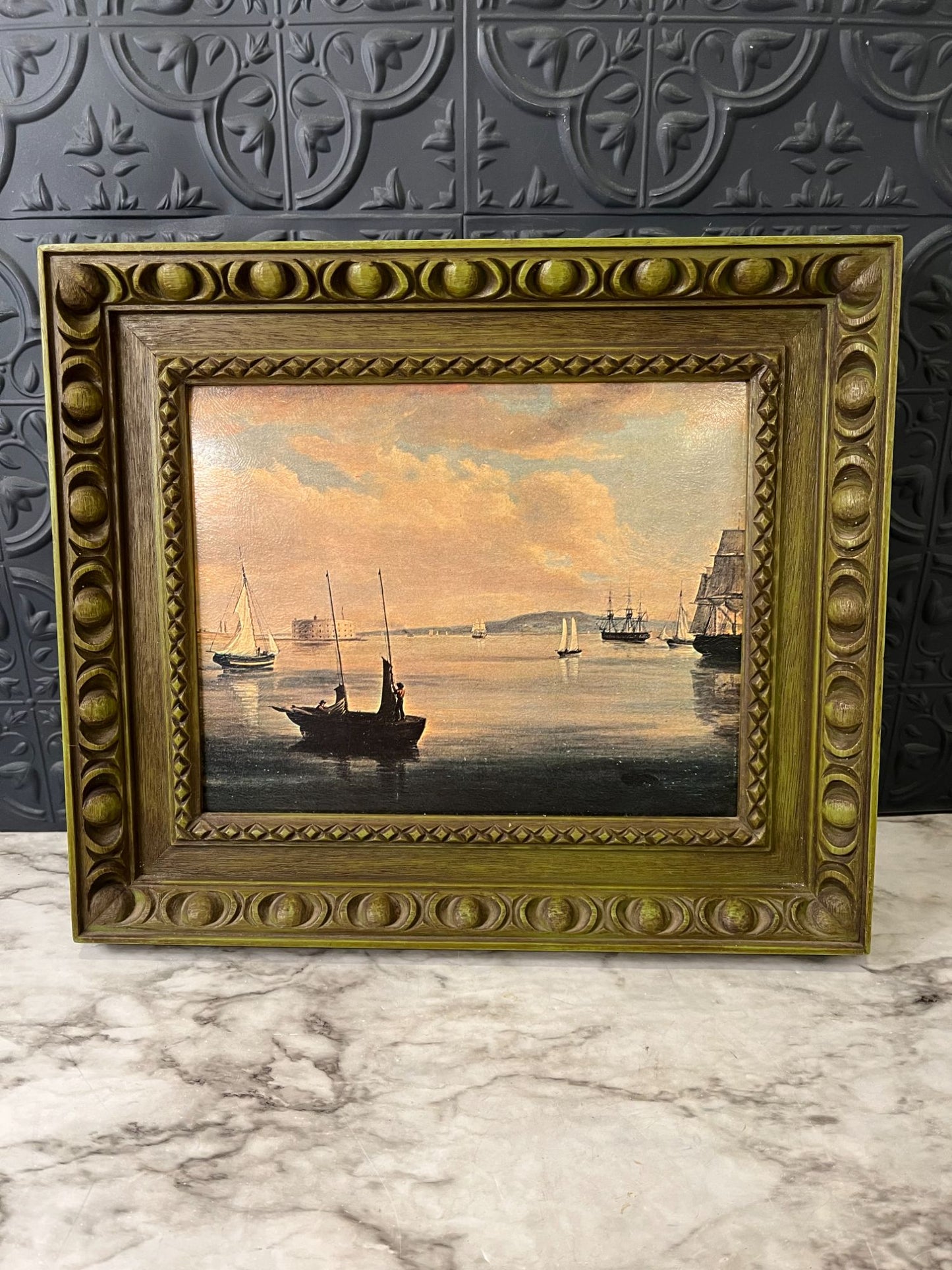 Thomas Birch Framed Print on Board