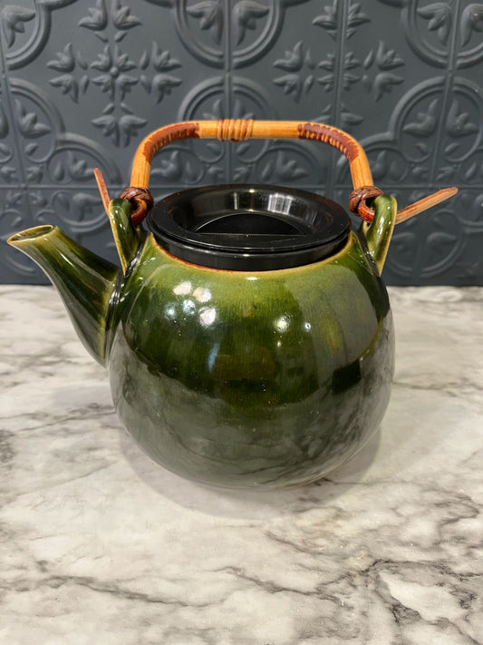 Green Teapot With Infuser