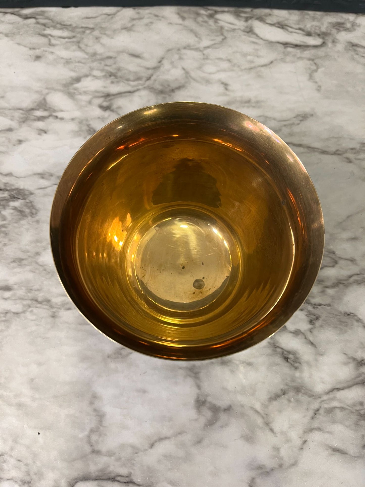 Vintage Brass and enamel Bowl