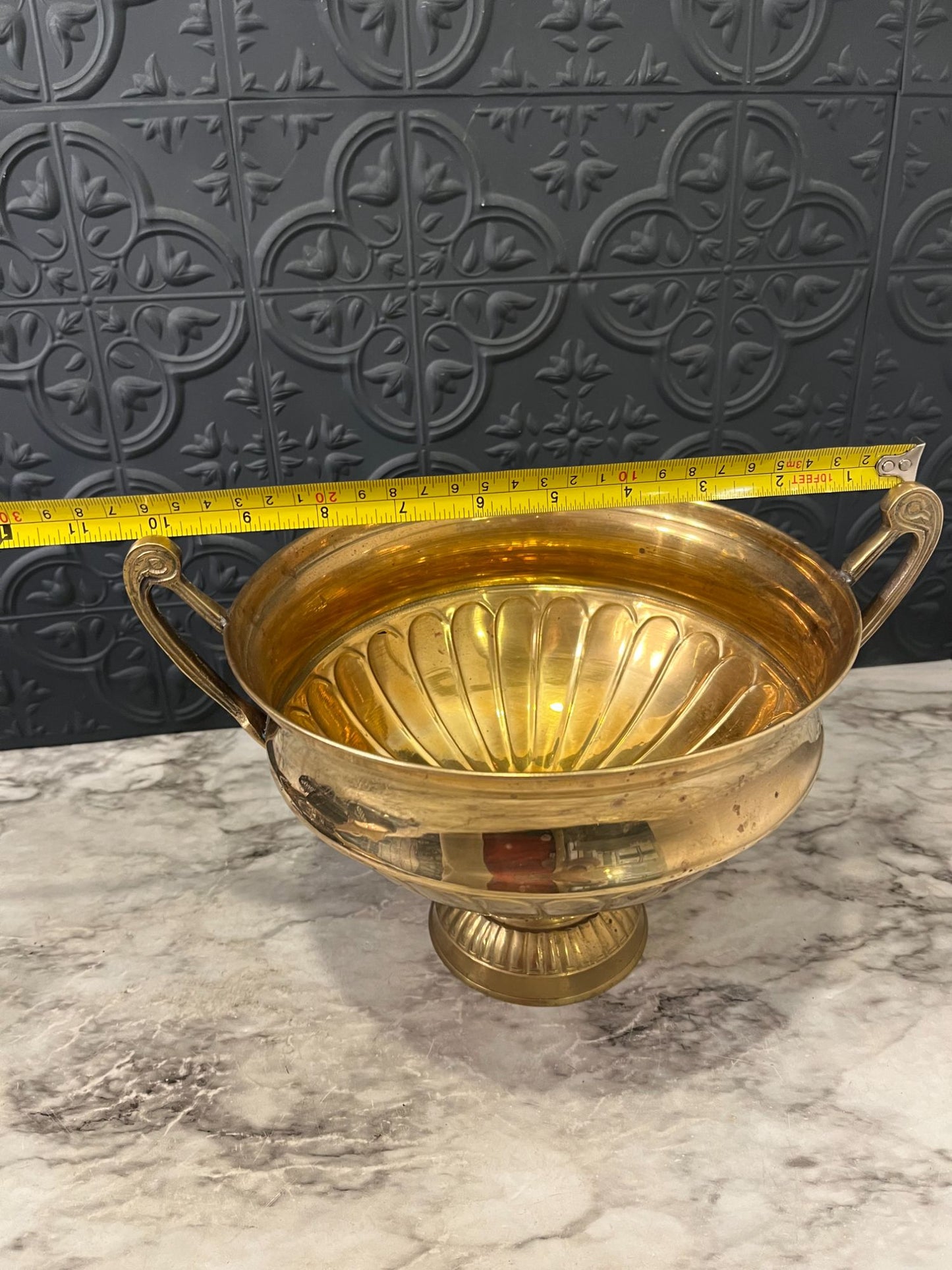 Brass Trophy Planter