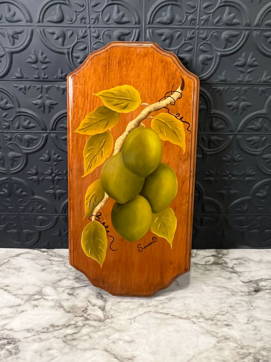 Hand Painted Limes on Wood